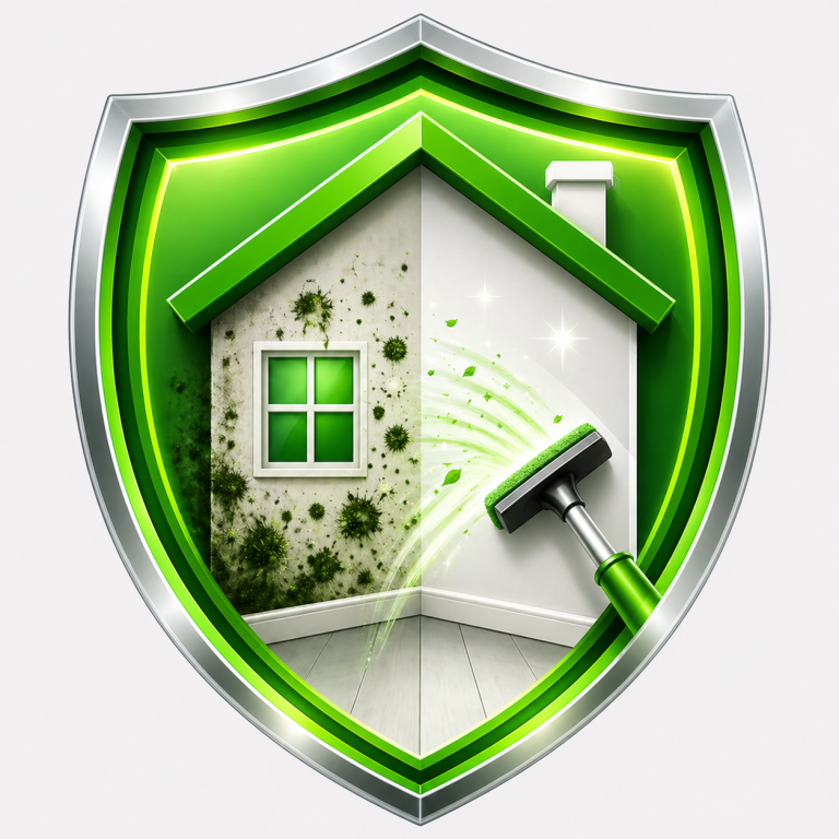 Black mold removal service icon in Santa Clara CA