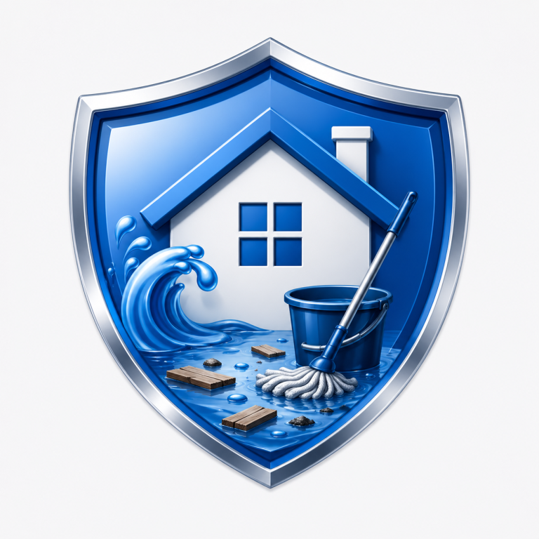 Flood damage cleanup service icon in Santa Clara CA