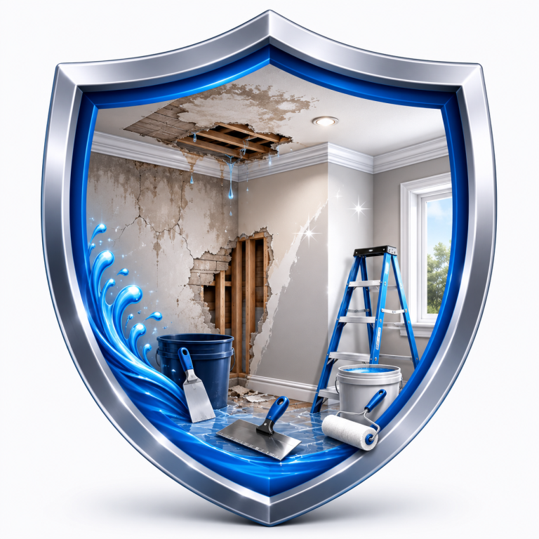 Ceiling and wall water damage repair service in Santa Clara CA