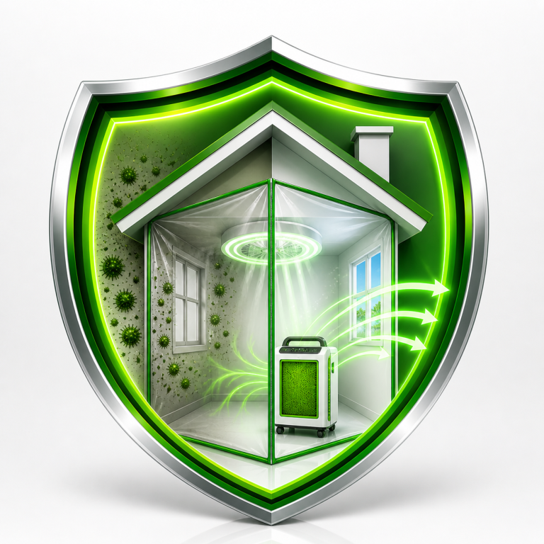Mold containment and air filtration service icon in Santa Clara CA
