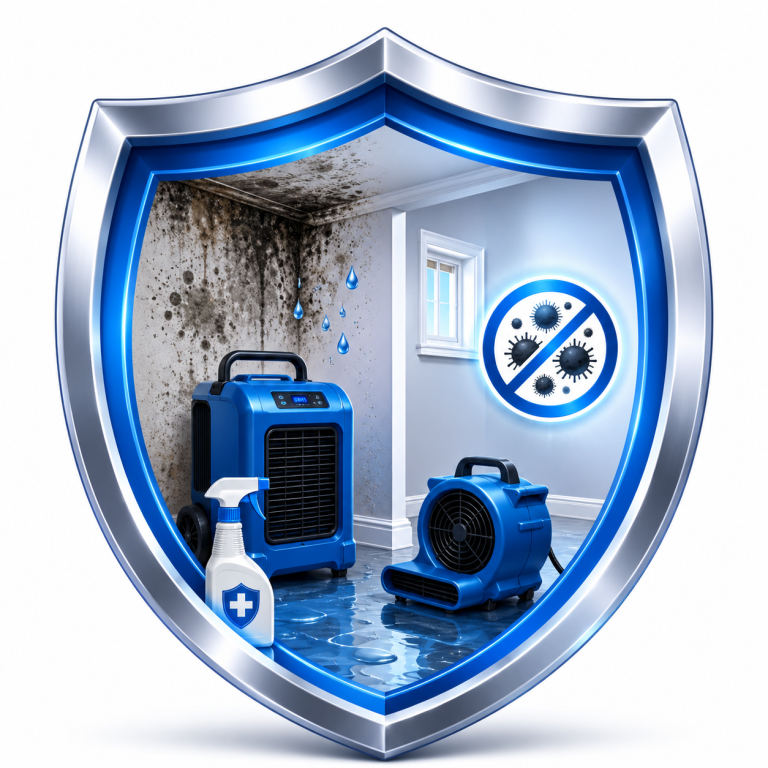 Mold prevention after water damage service in Santa Clara CA
